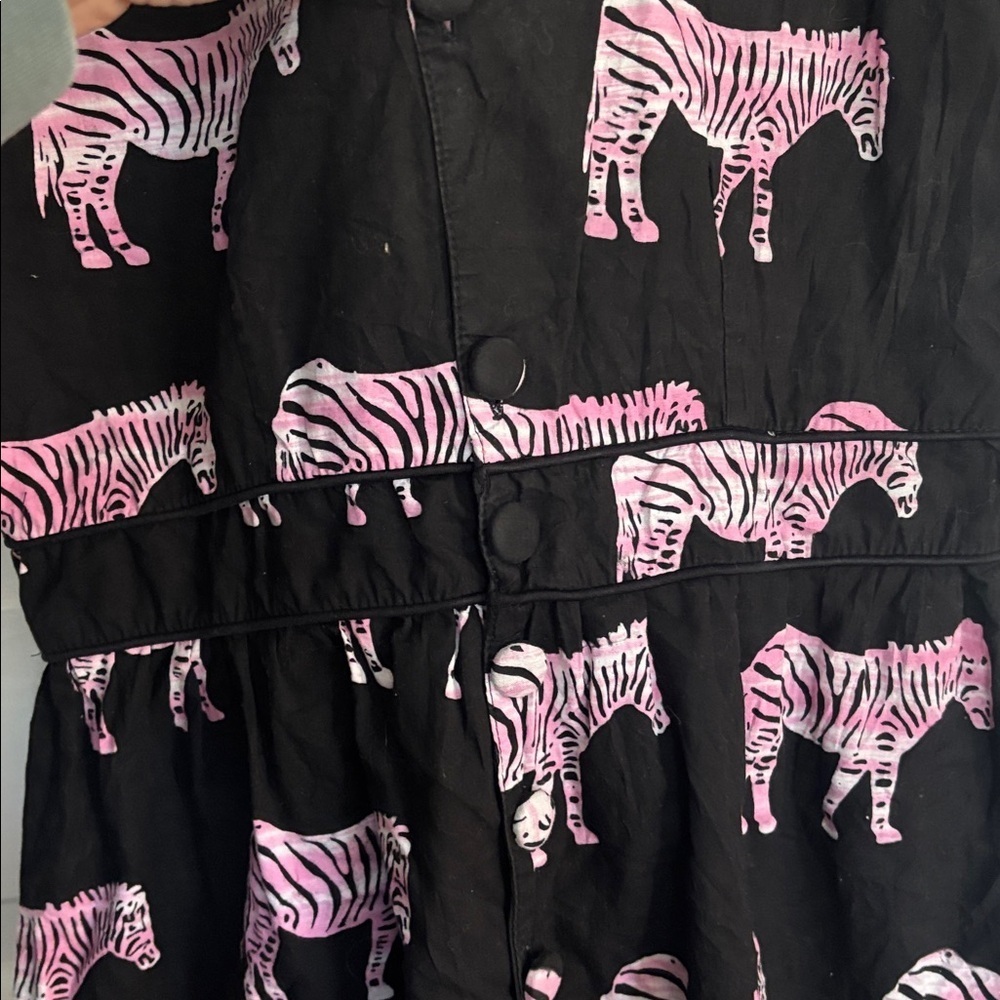 Ruby Rocks Black and Pink Zebra Print Dress - Picture 4 of 6